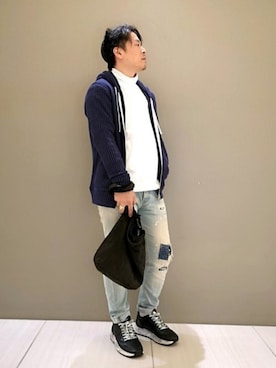「SEAGREEN（シーグリーン）のアイテム」を使った、chu-さん（メンズ・165cm）の春コーディネート