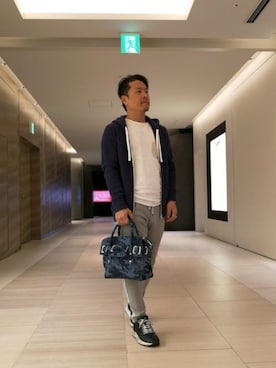 「SEAGREEN（シーグリーン）のアイテム」を使った、chu-さん（メンズ・165cm）の春コーディネート