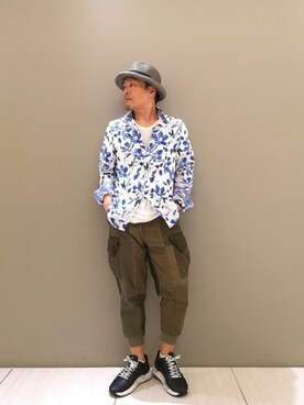 「GANESH（ガネーシュ）のアイテム」を使った、chu-さん（メンズ・165cm）の春コーディネート