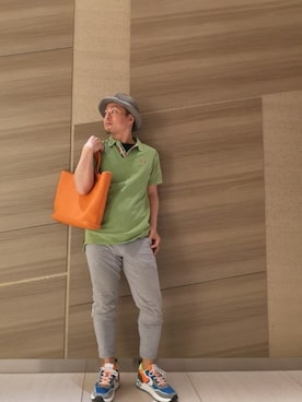 「Project e（プロジェクトイー）のアイテム」を使った、chu-さん（メンズ・165cm）の夏コーディネート