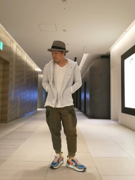 「Cherry Sunburst（チェリーサンバースト）のアイテム」を使った、chu-さん（メンズ・165cm）の夏コーディネート