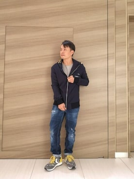 「P.M.D.S.（ピー エム ディー エス）のアイテム（トップス）」を使った、chu-さん（メンズ・165cm）の秋コーディネート