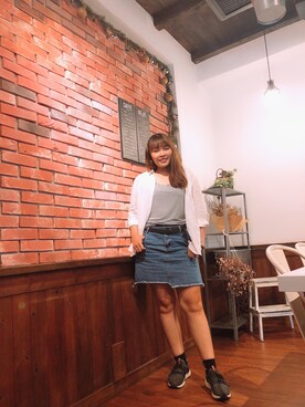 「H&M（エイチ・アンド・エム）のアイテム（その他アウター）」を使った、ロンロンさん（レディース・170cm）の夏コーディネート