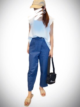 「Khaju（カージュ）のアイテム」を使った、risa☺︎..♡さん（レディース・160cm）の夏コーディネート