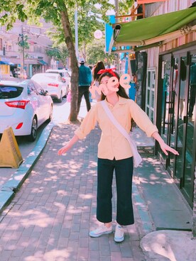 「At Last&Co（アットラスト）のアイテム」を使った、meeさん（レディース・167cm）の春コーディネート