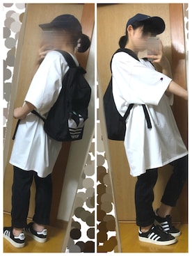 「TESTIFY（テスティファイ）のアイテム」を使った、やりいかさん（レディース・149cm）の夏コーディネート