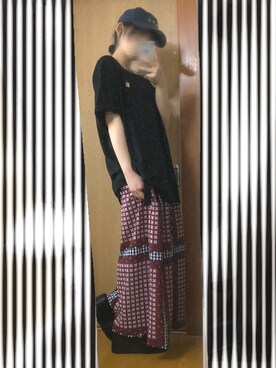「TESTIFY（テスティファイ）のアイテム」を使った、やりいかさん（レディース・149cm）の夏コーディネート