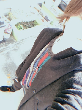 「COMME CA ISM（コムサイズム）のアイテム（ノーカラージャケット）」を使った、おっくーさん（レディース・159cm）の冬コーディネート
