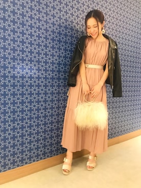 「MERCURYDUO（マーキュリーデュオ）のアイテム（テーラードジャケット）」を使った、高橋由希さん（レディース・156cm）の秋コーディネート