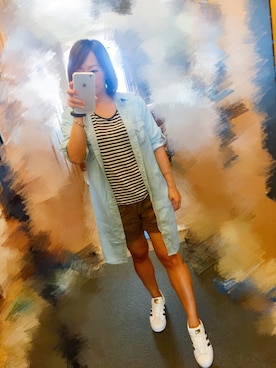 「MANGO（マンゴ）のアイテム（シャツワンピース）」を使った、elisailuさん（レディース・153cm）の秋コーディネート