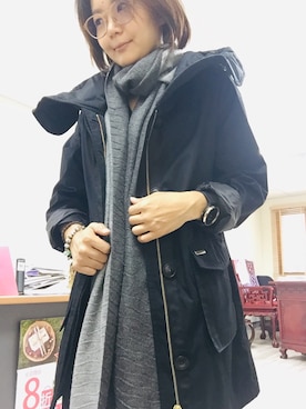 「WOOLRICH（ウールリッチ）のアイテム（マウンテンパーカー）」を使った、elisailuさん（レディース・153cm）の冬コーディネート