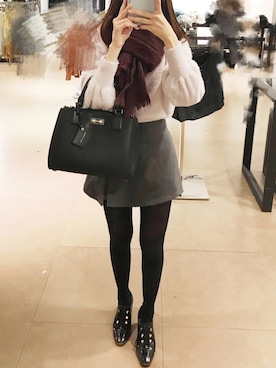 「友達」｜lemayuさん（レディース・156cm）の冬コーディネート