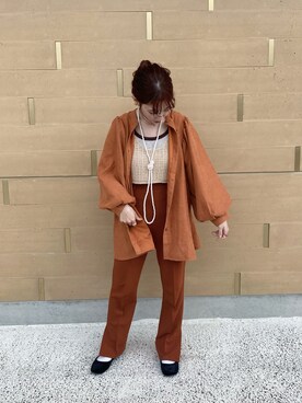 「DISCOAT（ディスコート）のアイテム（アクセサリー）」を使った、hitomiさん（レディース・155cm）の春コーディネート