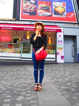 「Dear（ディアー）のアイテム」を使った、まゆゆさん（レディース・157cm）の夏コーディネート