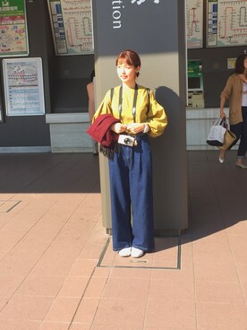 「rps（アールピーエス）のアイテム（その他トップス）」を使った、まゆゆさん（レディース・157cm）の秋コーディネート