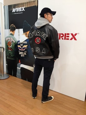 「NEWERA」｜「アイテム（スタジャン）」を使った、Mr.tsuchiyaさん（メンズ・178cm）の冬コーディネート