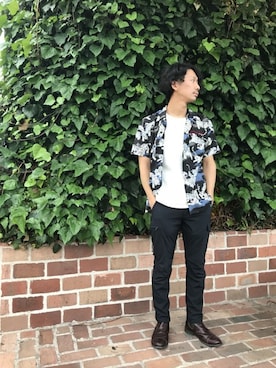「テラスモール湘南」｜「アイテム（シャツ/ブラウス）」を使った、Mr.tsuchiyaさん（メンズ・178cm）の春コーディネート
