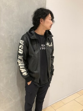 「テラスモール湘南」｜「アイテム（ブルゾン）」を使った、Mr.tsuchiyaさん（メンズ・178cm）の夏コーディネート