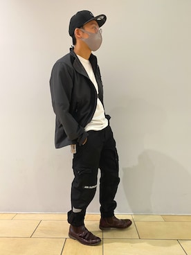 「テラスモール湘南」｜「アイテム（カーゴパンツ）」を使った、Mr.tsuchiyaさん（メンズ・177cm）の夏コーディネート