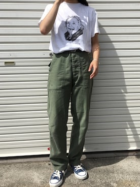 「iiJinのアイテム」を使った、enuさん（レディース・157cm）の秋コーディネート
