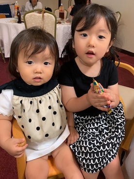 「kate spade new york kids（ケイトスペードニューヨーク）のアイテム（ワンピース/ドレス）」を使った、Yu.Re.nさん（キッズ・90cm）の夏コーディネート