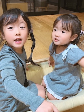 「Rora（ローラ）のアイテム」を使った、Yu.Re.nさん（キッズ・90cm）の秋コーディネート