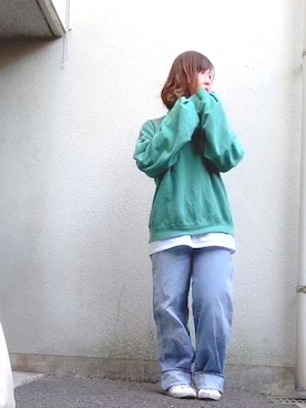 「FRAY I.D（フレイアイディー）のアイテム」を使った、Akieさん（レディース・158cm）の春コーディネート