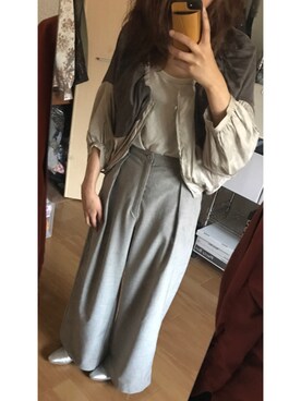 「仕事コーデ」｜「アイテム（ブルゾン）」を使った、T.さん（レディース・165cm）の秋コーディネート