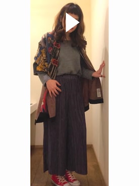 「STORAMA（ストラマ）のアイテム」を使った、T.さん（レディース・165cm）の冬コーディネート