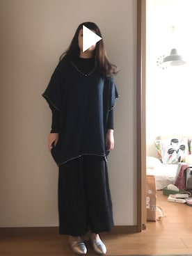 「チュニックワンピース」｜T.さん（レディース・165cm）の春コーディネート