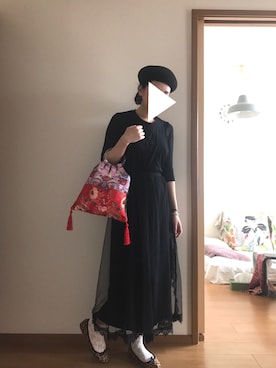 「FIG&VIPER（フィグアンドバイパー）のアイテム（ワンピース）」を使った、T.さん（レディース・165cm）の春コーディネート