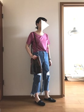 「chigo（チーゴ）のアイテム」を使った、T.さん（レディース・165cm）の春コーディネート