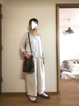 「chigo（チーゴ）のアイテム」を使った、T.さん（レディース・165cm）の春コーディネート