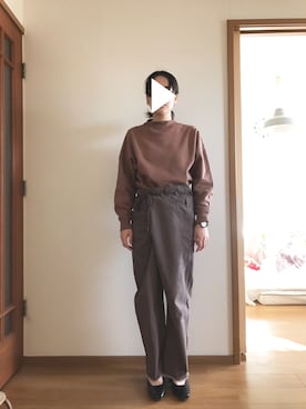 「chigo（チーゴ）のアイテム」を使った、T.さん（レディース・166cm）の秋コーディネート