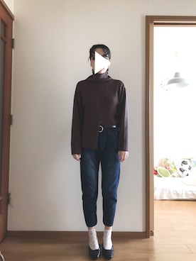 「chigo（チーゴ）のアイテム」を使った、T.さん（レディース・166cm）の秋コーディネート