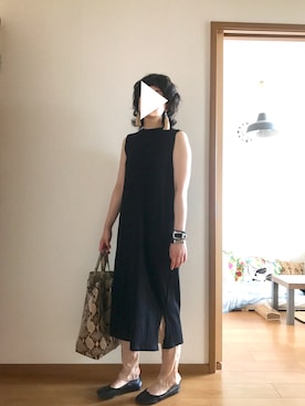 「スタミキ」｜「アイテム（ワンピース/ドレス）」を使った、T.さん（レディース・165cm）の夏コーディネート