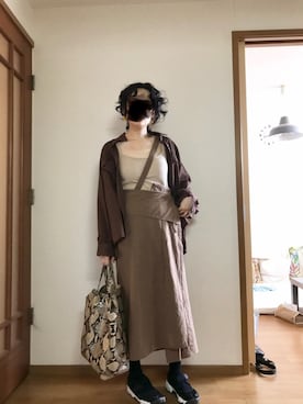 「ラップスカート」｜T.さん（レディース・166cm）の秋コーディネート