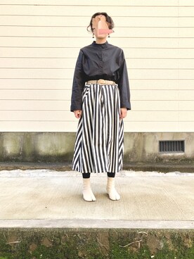「CLANE（クラネ）のアイテム（ベルト）」を使った、T.さん（レディース・166cm）の秋コーディネート