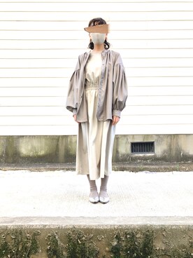 「スタミキ」｜「アイテム（ワンピース/ドレス）」を使った、T.さん（レディース・166cm）の春コーディネート
