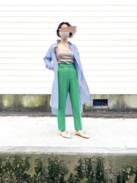 「CLANE（クラネ）のアイテム（キャミソール）」を使った、T.さん（レディース・166cm）の夏コーディネート