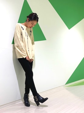 「PHILIPPE AUDIBERT（フィリップ オーディベール）のアイテム（リング）」を使った、la-nagoyaさん（レディース・163cm）の秋コーディネート