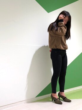 「Bershka（ベルシュカ）のアイテム」を使った、la-nagoyaさん（レディース・163cm）の秋コーディネート