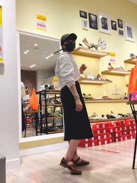 「UNIQLO（ユニクロ）のアイテム（帽子）」を使った、la-nagoyaさん（レディース・163cm）の春コーディネート