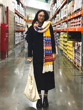 「costco」｜🐼LOさん（レディース・168cm）の冬コーディネート