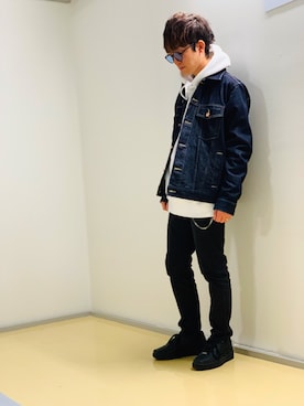 「Confirm（コンファーム）のアイテム（ジャケット/アウター）」を使った、コンファーム・イルズ 四條畷さん（メンズ・175cm）の冬コーディネート