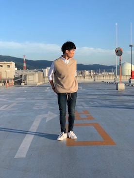 「Confirm（コンファーム）のアイテム」を使った、コンファーム・イルズ 四條畷さん（メンズ・175cm）の春コーディネート