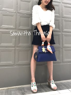 「chico_（チコ）のアイテム（パンツ）」を使った、メンディーさん（レディース・159cm）の春コーディネート