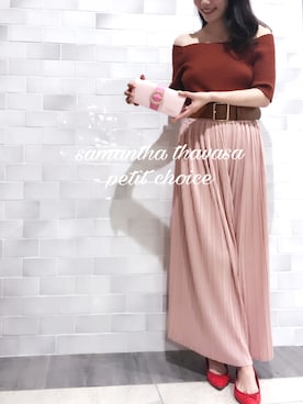 「Samantha Thavasa Petit Choice（サマンサタバサ　プチチョイス）のアイテム（財布/小物）」を使った、メンディーさん（レディース・159cm）の春コーディネート