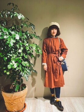 「earthtone」｜Tungさん（レディース・166cm）の冬コーディネート