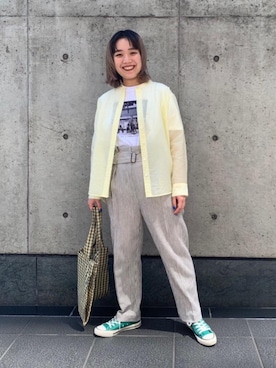 馬塲さん(レディース・155cm)の春コーディネート